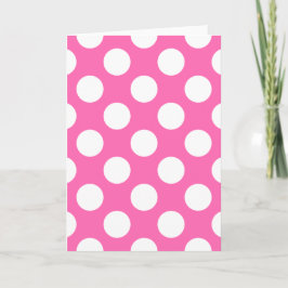 Hot-roze pooldots kaart