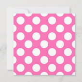 Hot-roze pooldots kaart (Voorkant)