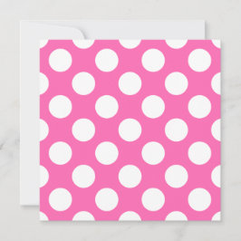 Hot-roze pooldots kaart