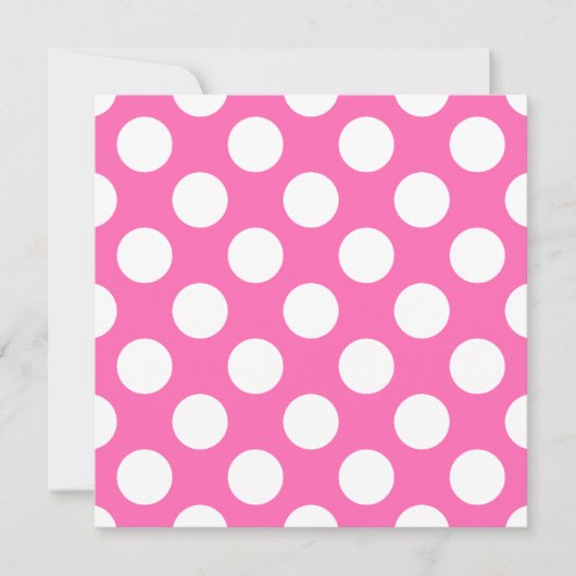 Hot-roze pooldots kaart (Voorkant)