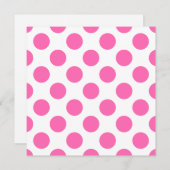 Hot-roze pooldots kaart (Voorkant / Achterkant)