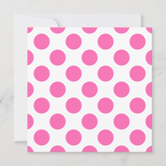 Hot-roze pooldots kaart (Voorkant)