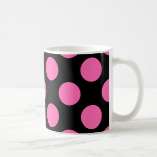 Hot-roze pooldots koffiemok