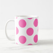 Hot-roze pooldots koffiemok (Links)