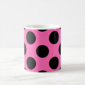 Hot-roze pooldots koffiemok (Center)