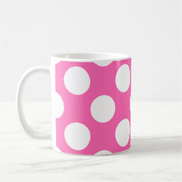 Hot-roze pooldots koffiemok