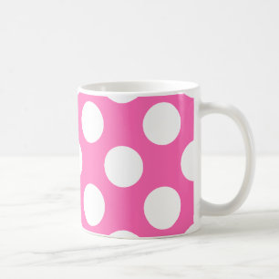 Hot-roze pooldots koffiemok