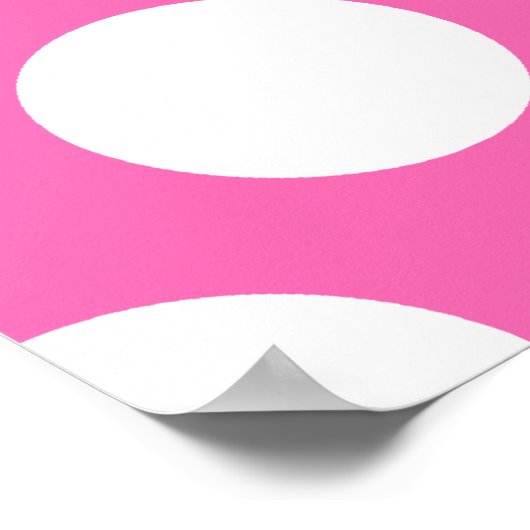 Hot-roze pooldots poster (Hoek)