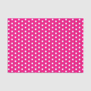 Hot-roze pooldots tissuepapier