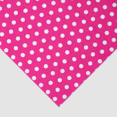 Hot-roze pooldots tissuepapier (Detail)