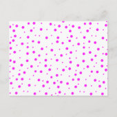 Hot-roze poolpunten (2e kleur toevoegen) briefkaart (Voorkant)