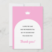 Hot roze pop Kaart, Mode pop dank u kaart (Voorkant)