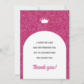 Hot roze pop Kaart, Mode pop dank u kaart (Voorkant)