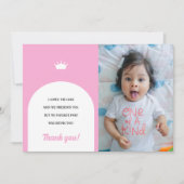 Hot roze pop, Mode pop dank u fotokaart Kaart (Voorkant)