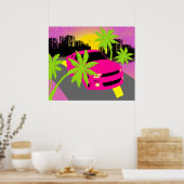 Hot-roze Poster afdrukken (Keuken)