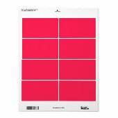 Hot-roze Premium-zwart-chromatische oplossing Etiket (Full Sheet)