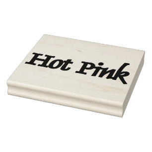 Hot Roze rechthoek grote rubberen stempel