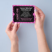 Hot-roze reclamebrochures, aangepaste afdrukken flyer (Hand)