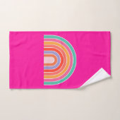 Hot-roze regenboogpreppy kleurige Happy Rainbow Bad Handdoek (Handdoek)