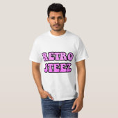 Hot-roze Retro Steez T-shirt (Voorkant volledig)