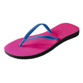 Hot-roze Retrogolraster-Teenslippers Teenslippers (Schuin)