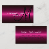 Hot-roze, roestvrij metalen Professional Visitekaartje (Voorkant / Achterkant)