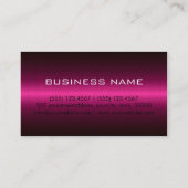 Hot-roze, roestvrij metalen Professional Visitekaartje (Achterkant)