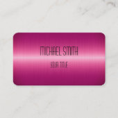 Hot-roze roestvrij staal Metaalkijk Visitekaartje (Voorkant)