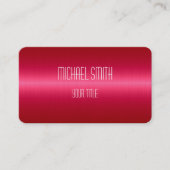 Hot-roze roestvrij staal Metaalkijk Visitekaartje (Voorkant)