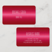 Hot-roze roestvrij staal Metaalkijk Visitekaartje (Voorkant / Achterkant)