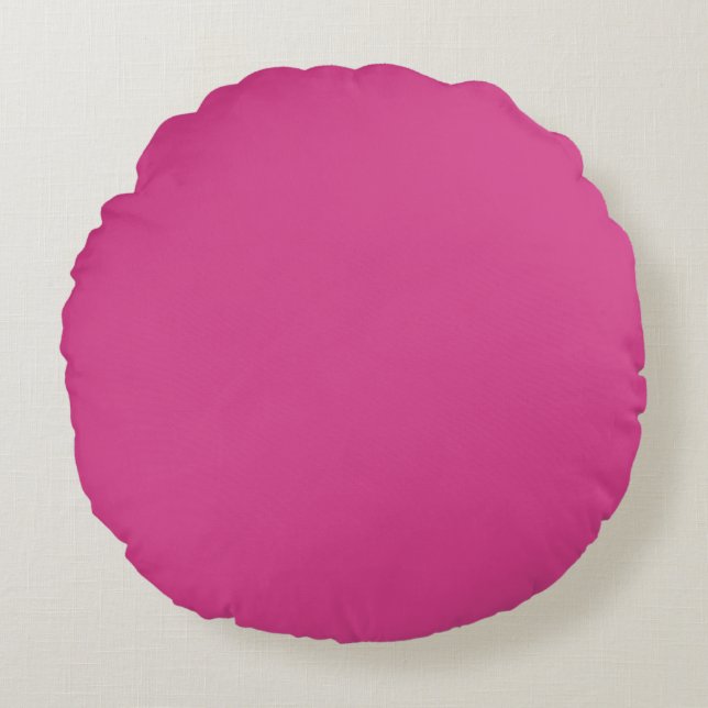 Hot Roze Rond Kussen (Voorkant)