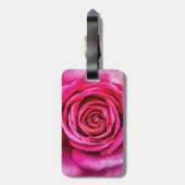 Hot-roze Roos Bagagelabel (Achterkant verticaal)