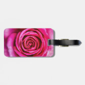 Hot-roze Roos Bagagelabel (Achterkant horizontaal)