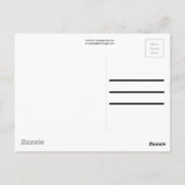 Hot-roze Roos Briefkaart (Achterkant)