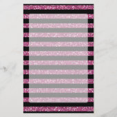 Hot-roze Roos Briefpapier (Voorkant)