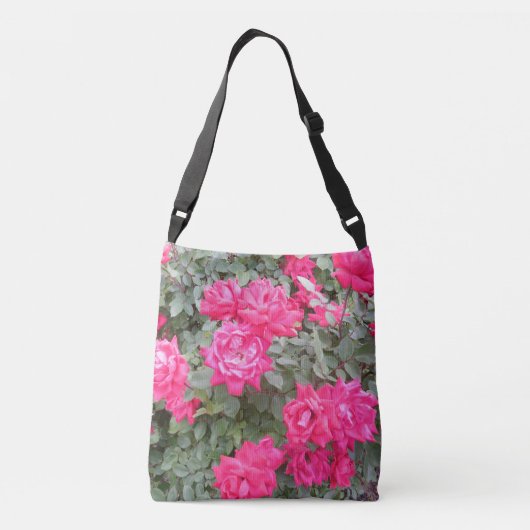 Hot-roze Roos Canvas tas (Achterkant)