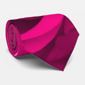 Hot roze Roos close-up Stropdas (Opgerold)