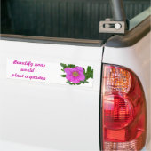Hot-Roze Roos Coördinatie items Bumpersticker (Op Truck)