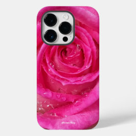 Hot-roze Roos iPhone 14 Pro Hoesje