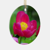 Hot-roze Roos Keramisch Ornament (Rechts)