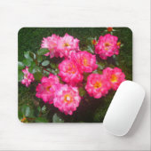 Hot-roze Roos Mousepad Muismat (Met muis)