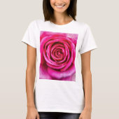 Hot-roze Roos T-shirt (Voorkant)