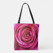 Hot-roze Roos Tote Bag (Achterkant)