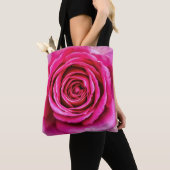 Hot-roze Roos Tote Bag (Dichtbij)