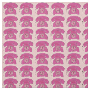 Hot-roze Roterende telefoonlijn Telefoonnummers Vi Stof