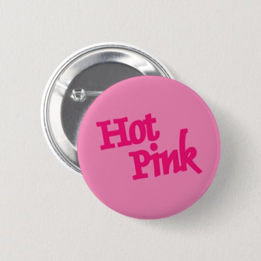 Hot Roze roze ronde knop Button 5,7 Cm (Voorkant /achterkant)