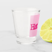 Hot Roze roze shot glas (Links)