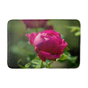 Hot-roze rozen bloemen badmat