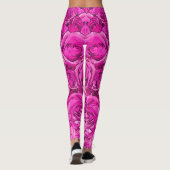 Hot-roze Rozen Leggings (Achterkant)