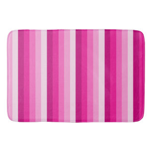 Hot-roze schaduwstrepen badmat
